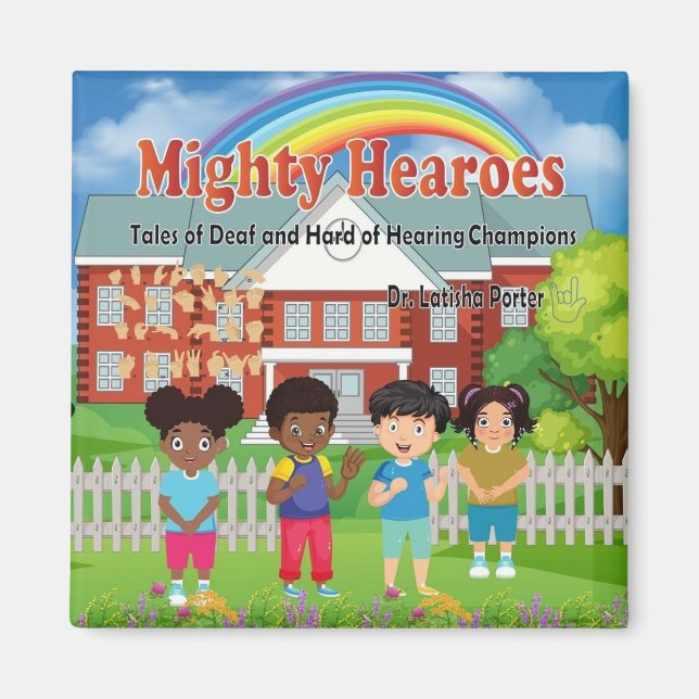 Mighty Hearoes Childrens Bok Magnet (Framsidan)