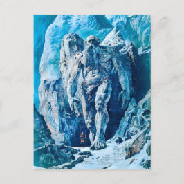 Mighty Ice Giant Jötun i Isig liggande Helg Vykort