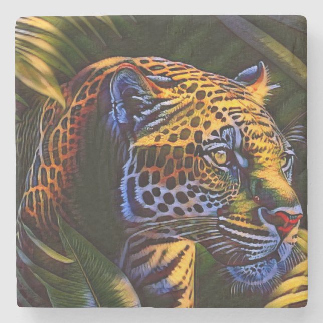 Mighty Jaguar A Jungle Predator Stenunderlägg (Framsidan)