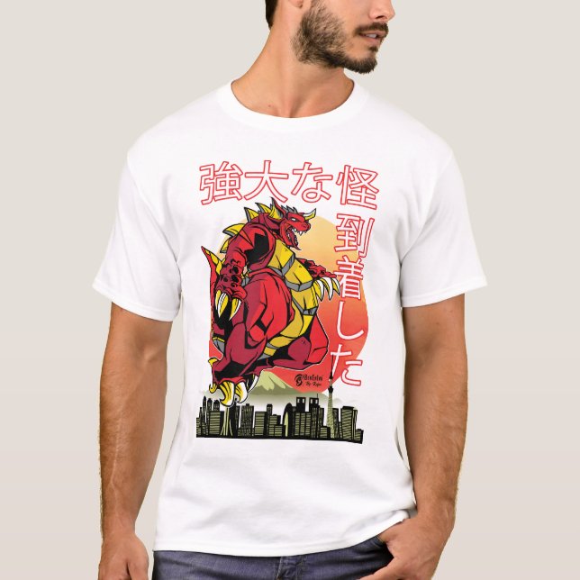 Mighty Kaiju Monster T Shirt (Framsida)