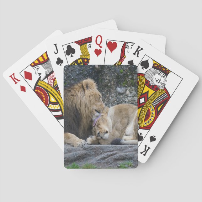 Mighty Lejonare Kärlek Spel Kort (Baksidan)