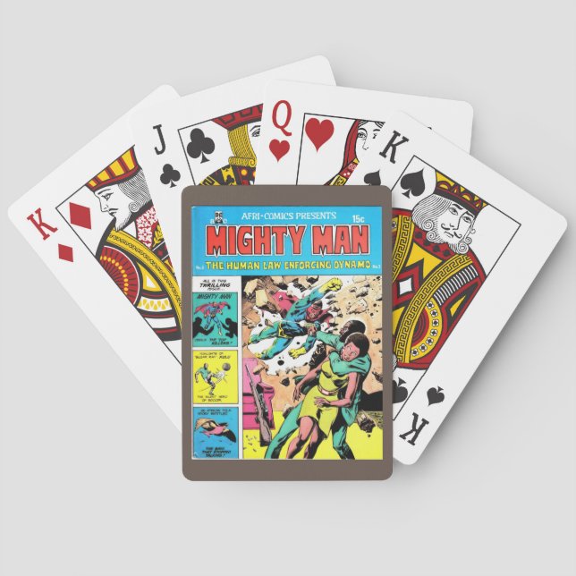 Mighty Man 4 Casinokort (Baksidan)