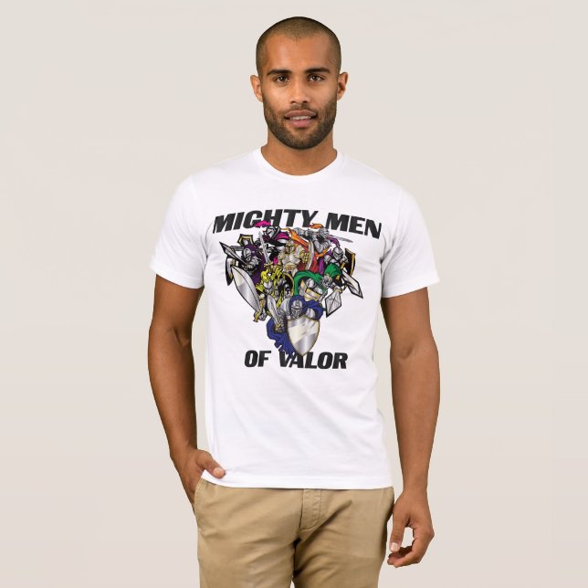 Mighty Manar av Valor Christian T-shirt (Hel framsida)