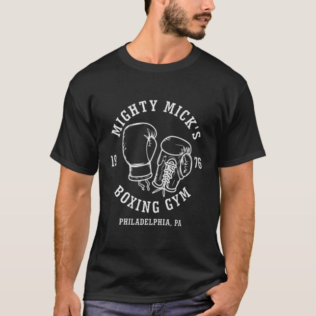 Mighty Mick's Boxing Gym 1976 T Shirt (Framsida)