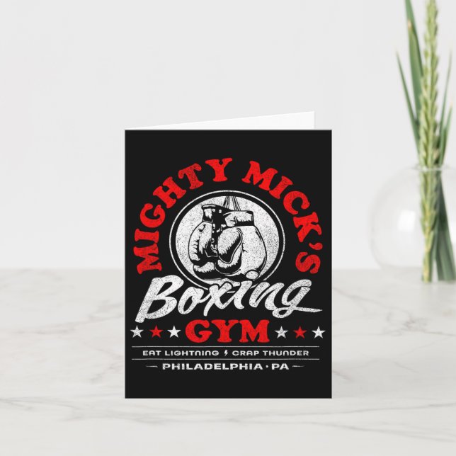 Mighty Micks Boxing Gym Clic 70-tal Philadelphia Kort (Framsida)