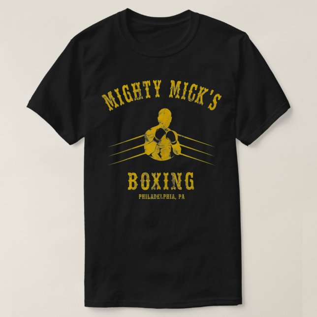 Mighty Micks Boxing Gym Philly Fläkt T Shirt (Design framsida)