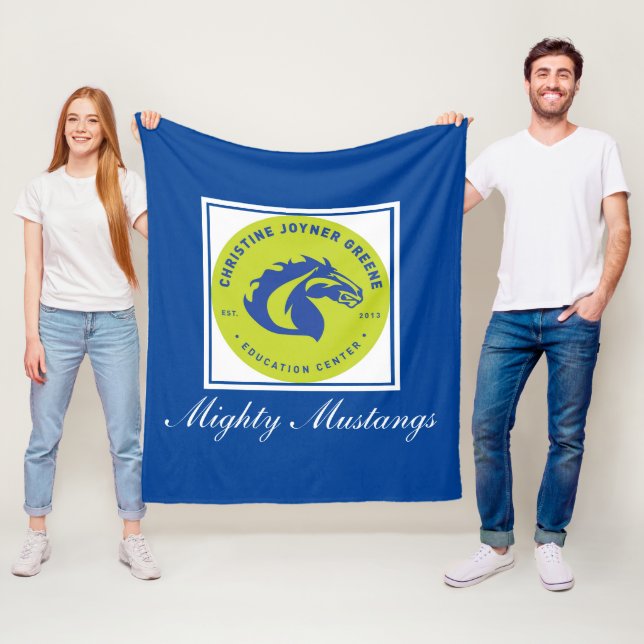 Mighty Mustangs Fleece Blanket (På plats)