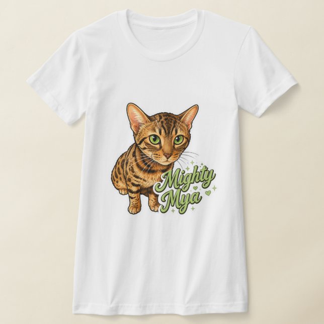 Mighty Mya V-ringad T Shirt (Laydown)