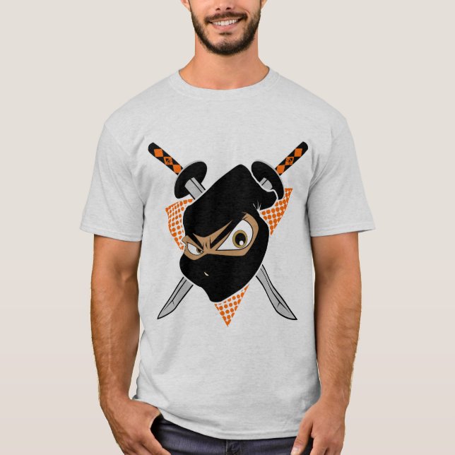 Mighty Ninja Orange T Shirt (Framsida)