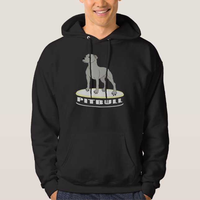 Mighty Pitbull Graphic Hoodie (Framsida)