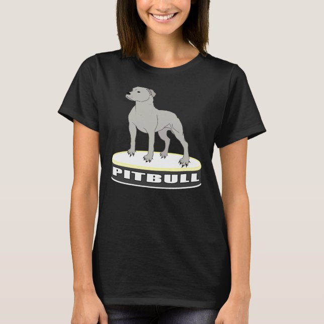 Mighty Pitbull Graphic T Shirt (Framsida)