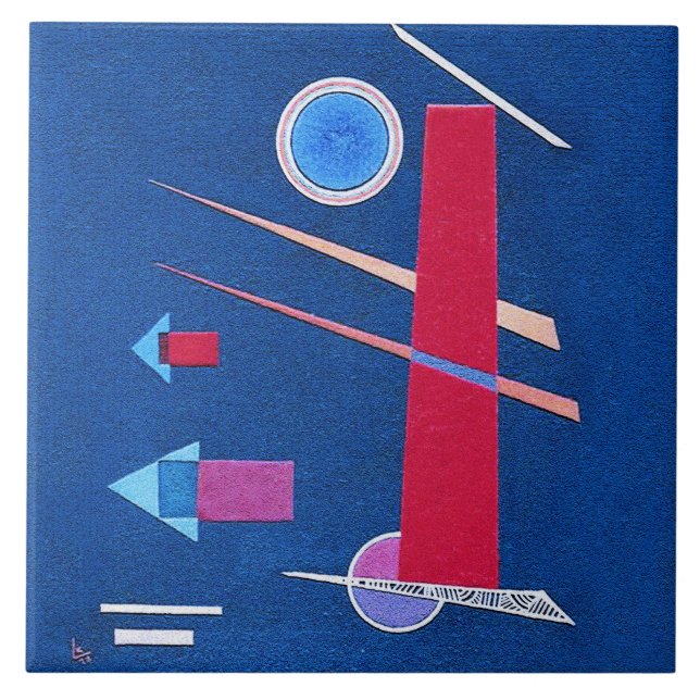 Mighty Red - Kandinsky Kakelplatta (Framsidan)