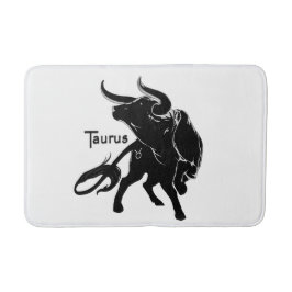 Mighty Taurus the Bull Zodiac Initial Badrumsmatta