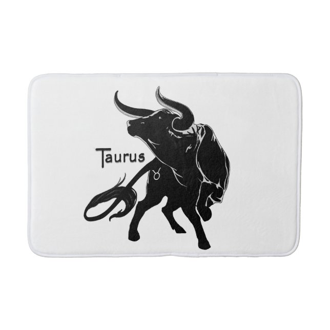 Mighty Taurus the Bull Zodiac Initial Badrumsmatta (Framsidan)