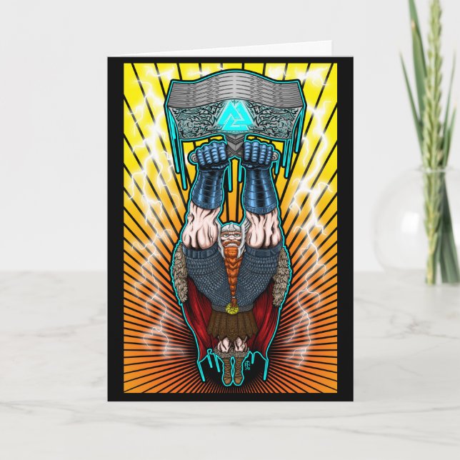 Mighty Thor - Full Color Greeting Card Kort (Framsida)