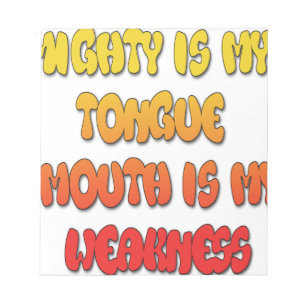 Mighty Tunga Weak Mouth pic Anteckningsblock