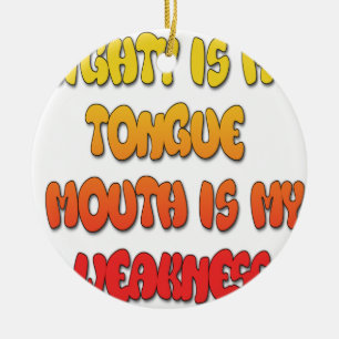 Mighty Tunga Weak Mouth pic Julgransprydnad Keramik