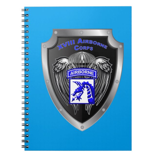Mighty XVIII Airborne Corps Anteckningsbok (Framsidan)