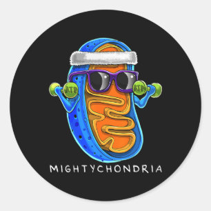 Mightychondria Cellbiologi Naturvetenskapslärare F Runt Klistermärke