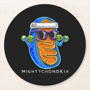 Mightychondria Cellular Biology Science Lärare Underlägg Papper Rund