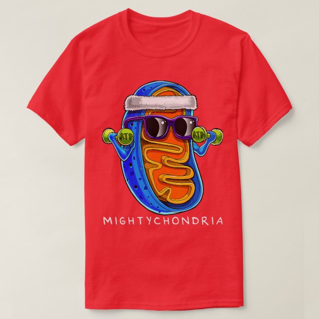 Mightychondria Cellular Biology Science Teacher Fu T Shirt (Design framsida)
