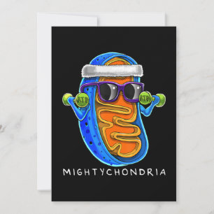 Mightychondria Cellular Biology Science Teacher Julkort