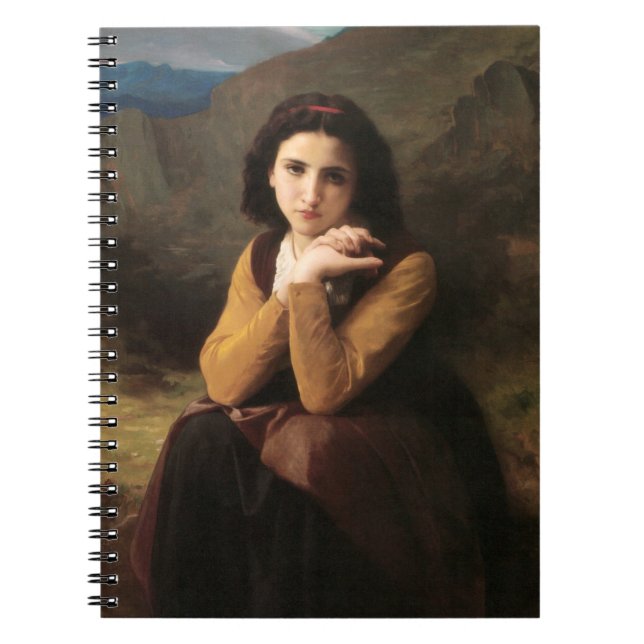 Mignon oskuld hos ung flicka, Bouguereau Anteckningsbok (Framsidan)