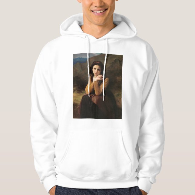 Mignon oskuld hos ung flicka, Bouguereau Hoodie (Framsida)