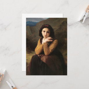 Mignon oskuld hos ung flicka, Bouguereau Inbjudningar
