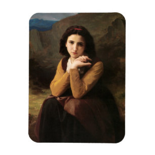 Mignon oskuld hos ung flicka, Bouguereau Magnet