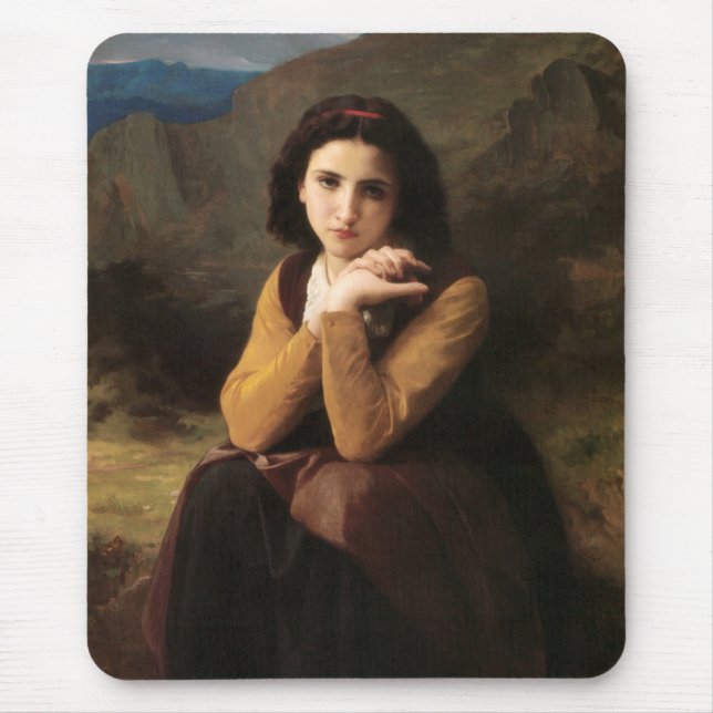 Mignon oskuld hos ung flicka, Bouguereau Musmatta (Framsidan)