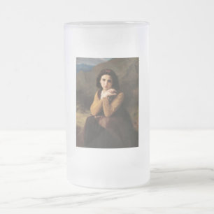 Mignon Oskuld of Adolescent Girl, Bouguereau Frostat Ölglas
