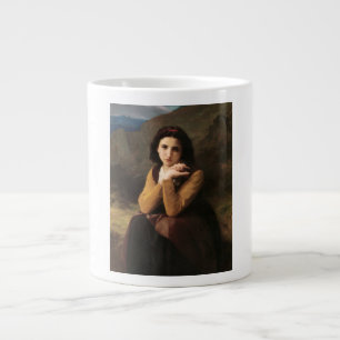 Mignon Oskuld of Adolescent Girl, Bouguereau Jumbo Mugg