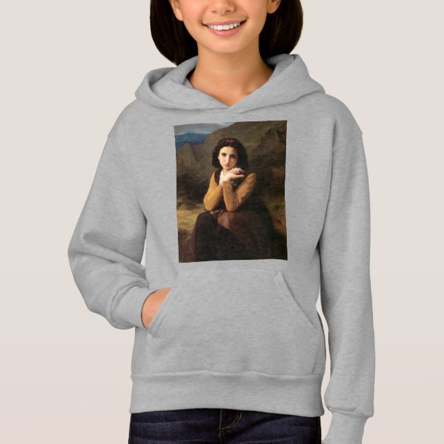 Mignon Oskuld of Adolescent Girl, Bouguereau T Shirt (Framsida)