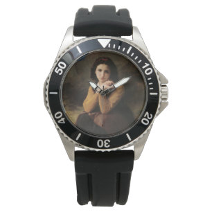 Mignon (Söt Ung Fransk Flicka) (av Bouguereau) Armbandsur