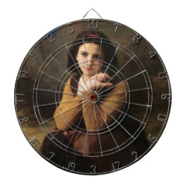 Mignon (Söt ung fransk flicka) (av Bouguereau) Darttavla
