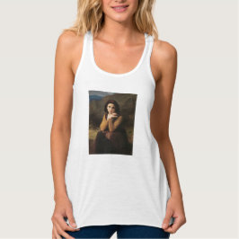 Mignon (Söt ung fransk flicka) (av Bouguereau) Linne Med Racerback