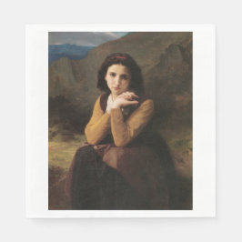 Mignon (Söt ung fransk flicka) (av Bouguereau) Pappersservett