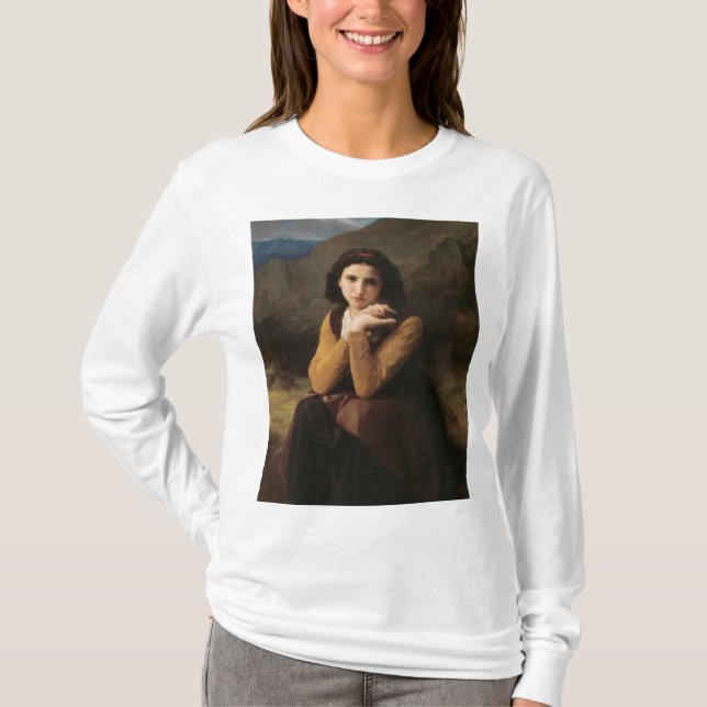Mignon (Söt ung fransk flicka) (av Bouguereau) T Shirt (Framsida)