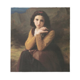 Mignon (Sweet Young Fransk Girl) (av Bouguereau) Anteckningsblock