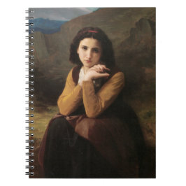 Mignon (Sweet Young Fransk Girl) (av Bouguereau) Anteckningsbok
