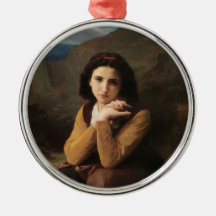 Mignon (Sweet Young Fransk Girl) (av Bouguereau) C