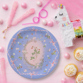 Mignonette Strawbär Fransk Blue Large Plate