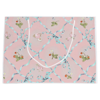 Mignonette Strawbär Ribbon Trellis  Rosa