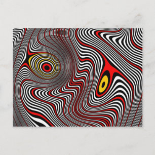 Migraine Aura optical Illusion Vykort