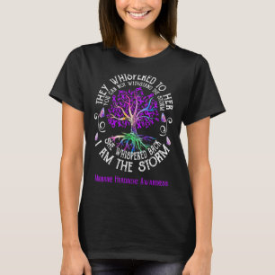 Migraine Headache Awareness Hon viskade tillbaka j T Shirt