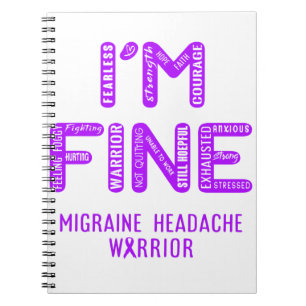 Migraine Headache Warrior - jag är BRA Anteckningsbok