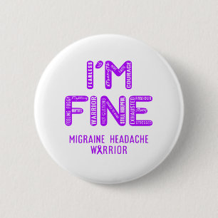 Migraine Headache Warrior - jag är BRA Knapp