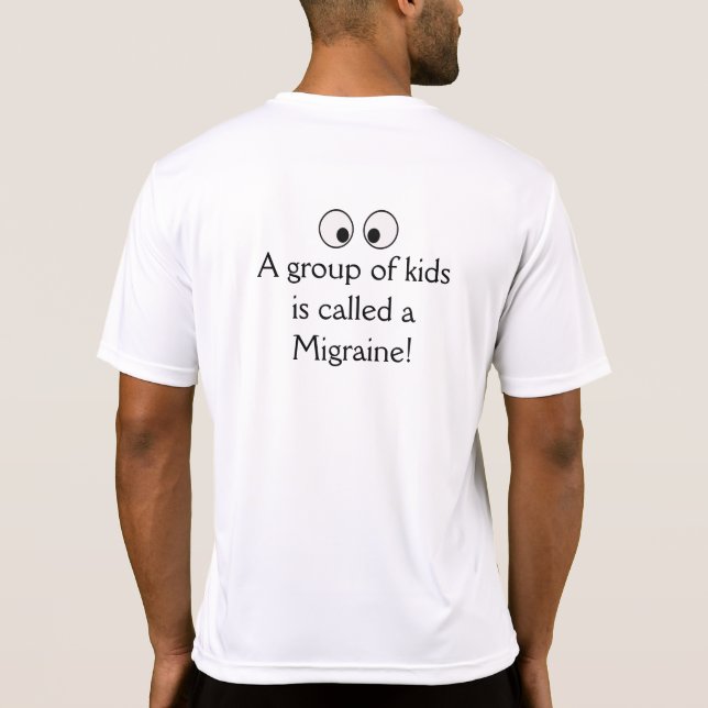 Migraine Kids Sport Tek T-Shirt 2 (Baksida)