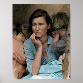 Migrant Mor av Dorothea Lange 1936 Poster